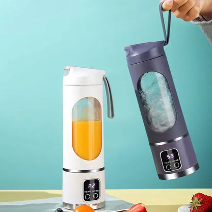 Revolutionize Your Refreshments: Portable Electric Juicer with USB Charging and 450ml Capacity for Fresh Smoothies Anywhere