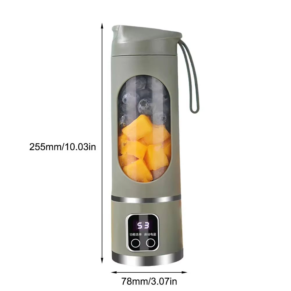 Revolutionize Your Refreshments: Portable Electric Juicer with USB Charging and 450ml Capacity for Fresh Smoothies Anywhere