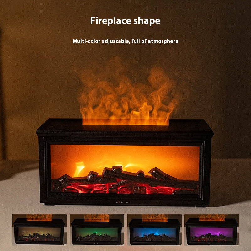Simulation 3D Fireplace Flame Aroma Diffuser Household Desk