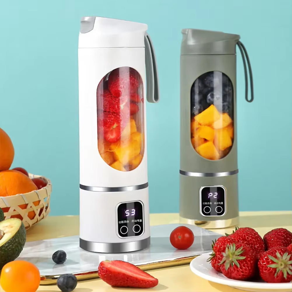 Revolutionize Your Refreshments: Portable Electric Juicer with USB Charging and 450ml Capacity for Fresh Smoothies Anywhere