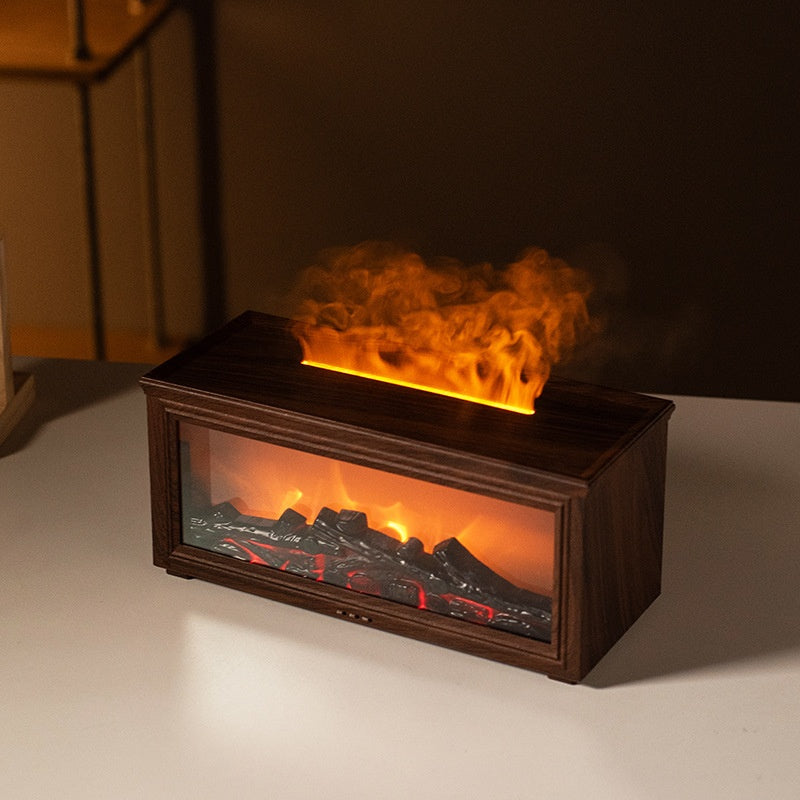 Simulation 3D Fireplace Flame Aroma Diffuser Household Desk