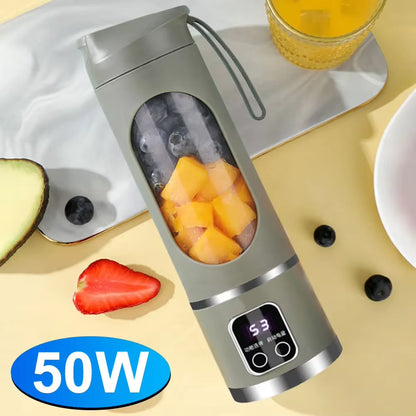 Revolutionize Your Refreshments: Portable Electric Juicer with USB Charging and 450ml Capacity for Fresh Smoothies Anywhere