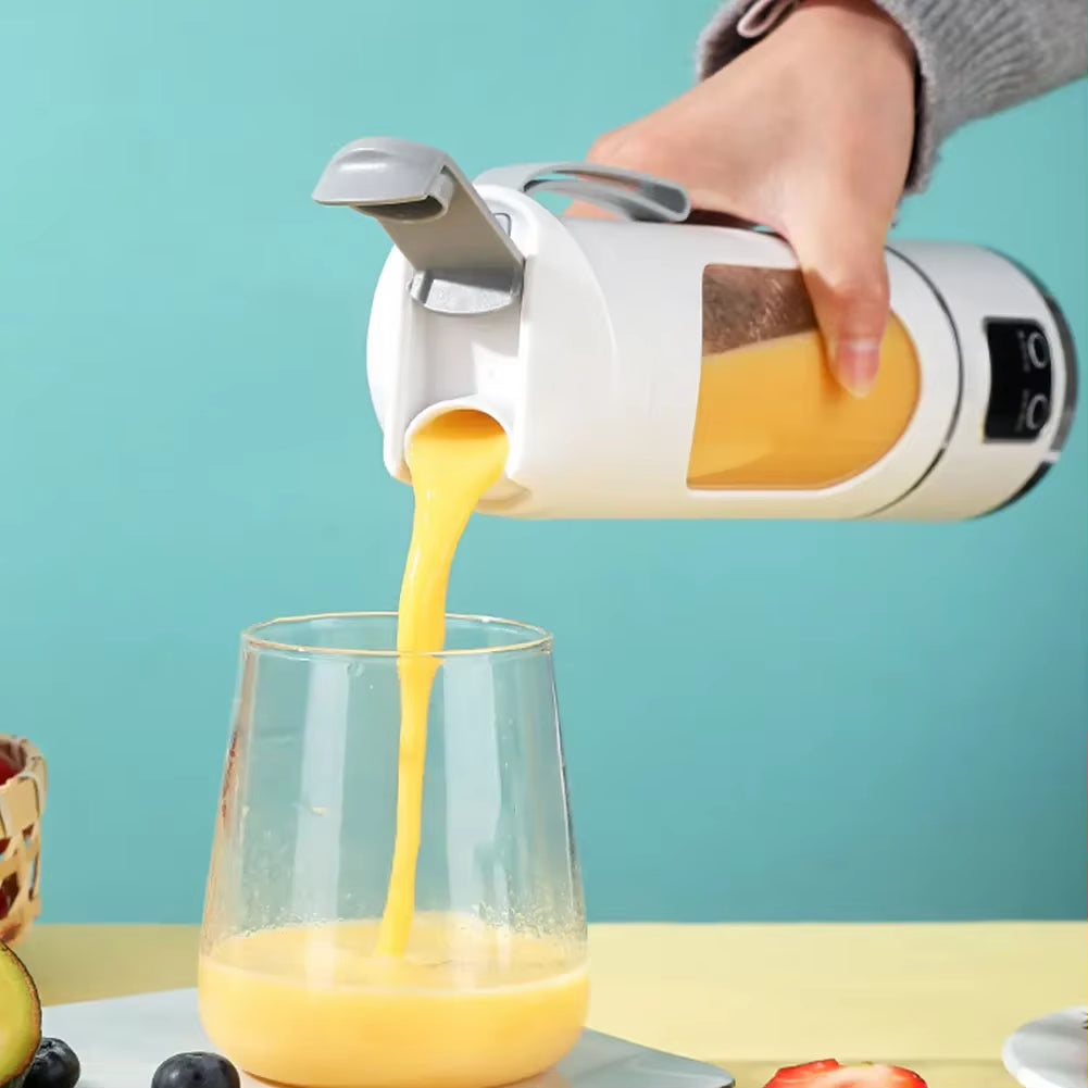 Revolutionize Your Refreshments: Portable Electric Juicer with USB Charging and 450ml Capacity for Fresh Smoothies Anywhere